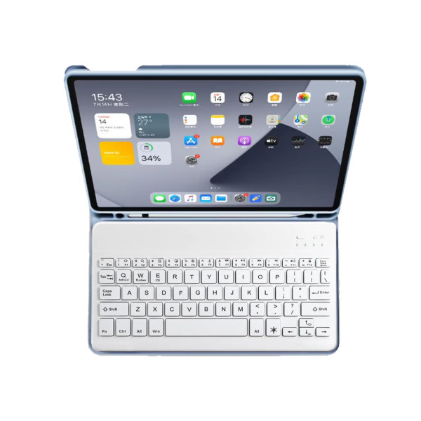 Фото - Чохол для планшету BeCover з бездротовою клавіатурою for Apple iPad Pro 11" M4 2024 Light Blue (713000)