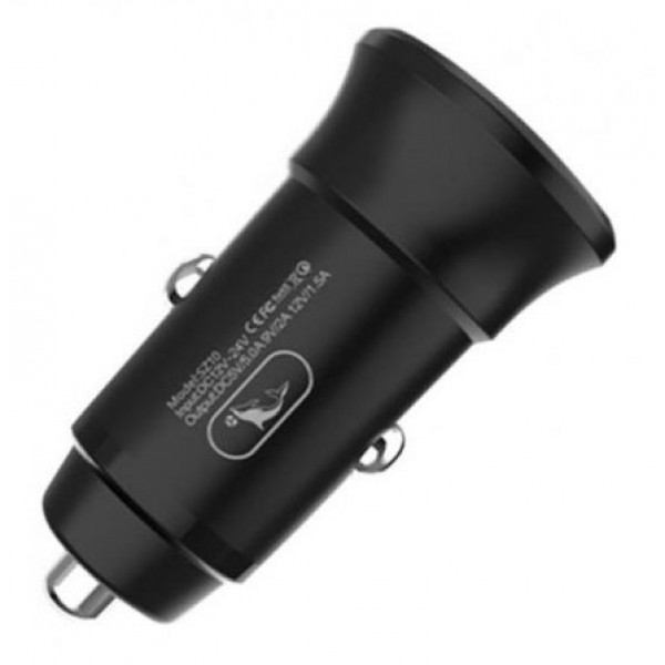 Фото - Автомобільний зарядний пристрій SkyDolphin SZ10 QC3.0 (1USB, 3.1A) Black (AZP-000086)