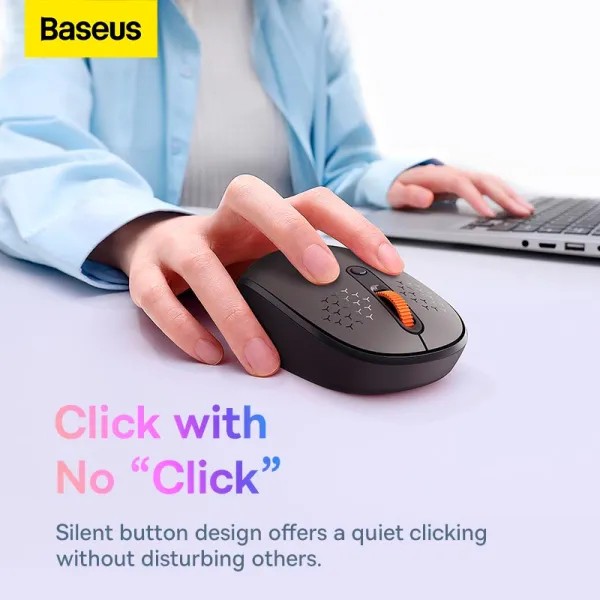 Фото - Миша бездротова Baseus F01B Tri-Mode Wireless Mouse Frosted Gray (B01055503833-00)