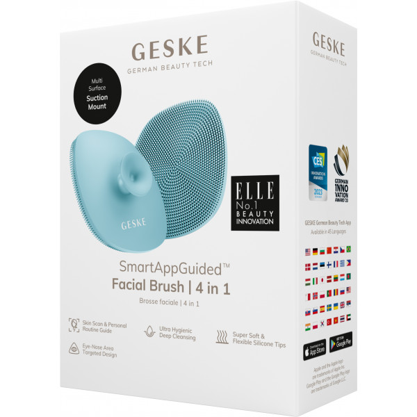 Фото - Щітка для чищення обличчя GESKE Facial Brush 4 в 1 бірюзовий з тримачем (GK000038TQ01)