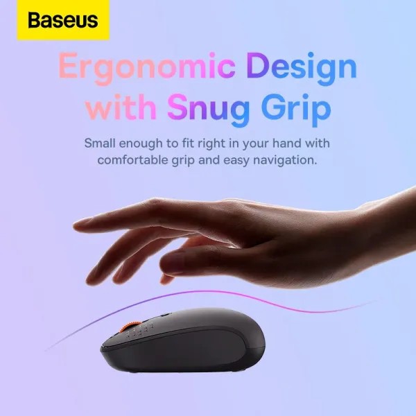 Фото - Миша бездротова Baseus F01B Tri-Mode Wireless Mouse Frosted Gray (B01055503833-00)