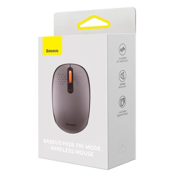 Фото - Миша бездротова Baseus F01B Tri-Mode Wireless Mouse Frosted Gray (B01055503833-00)