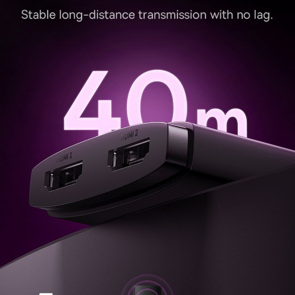 Фото - Перехідник HDMI Baseus AirJoy Series 2-in-1 Bidirectional HDMI Switch Cluster Black (B01331105111-00)
