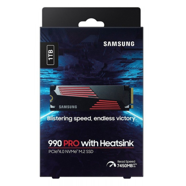 Фото - SSD-накопичувач внутрішній Samsung M.2 2280 1TB W/HEATSINK/990 PRO (MZ-V9P1T0CW)