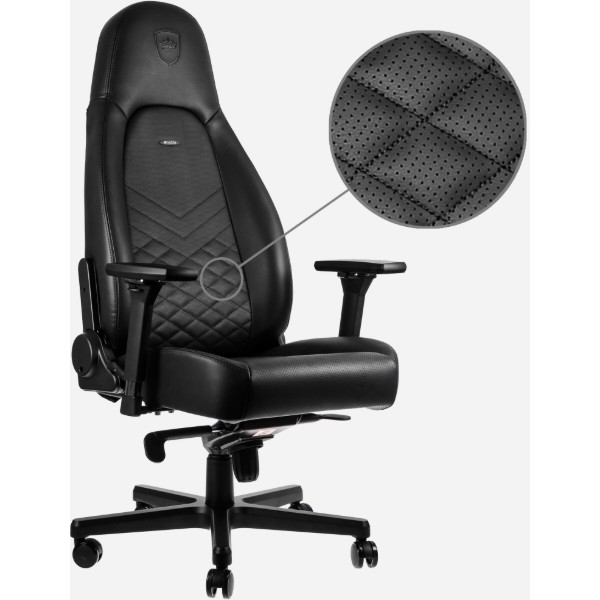 Фото - Кресло для геймеров Noblechairs ICON Black (NBL-ICN-PU-BLA)