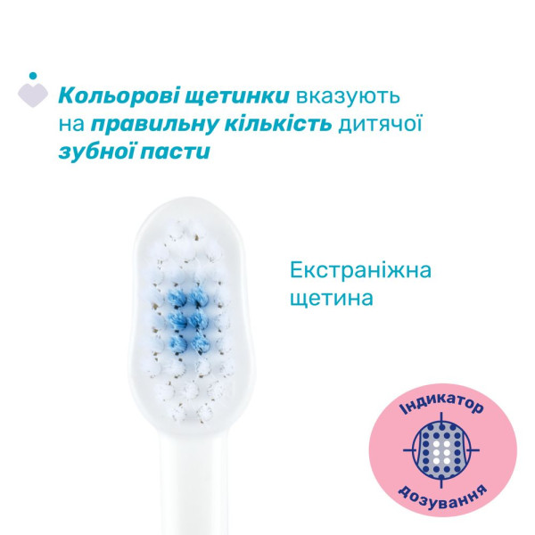 Фото - Зубна щітка мануальна дитяча Chicco 3-6 років (дівчинка) (12083.00)
