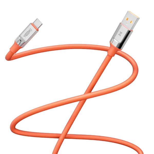 Фото - Кабель YOKI ULTRA Type-C 3A 1.2m Orange (YK-UL61)