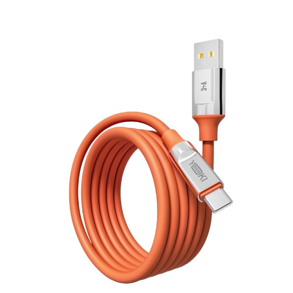Фото - Кабель YOKI ULTRA Type-C 3A 1.2m Orange (YK-UL61)