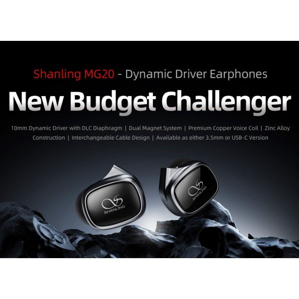 Фото - Наушники вкладыши проводные Shanling MG20 Titanium