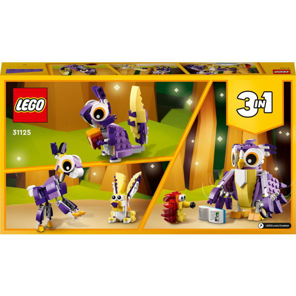 Фото - Конструктор LEGO Creator 3 v 1 Фантастичні лісові істоти (31125)