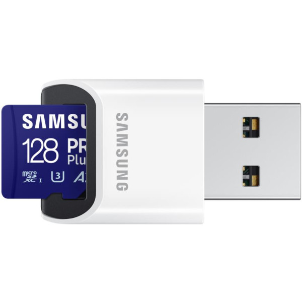 Фото - Карта памяти Samsung microSDXC PRO+ 128GB W/READER (MB-MD128SB/WW)