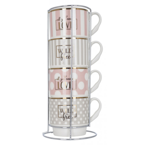 Фото - Набір чашок Limited Edition Glam 4х345 мл (B248-T2005)