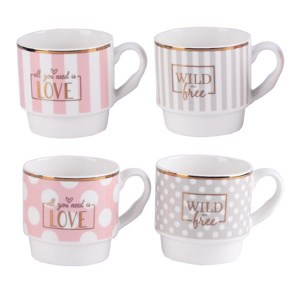 Фото - Набір чашок Limited Edition Glam 4х345 мл (B248-T2005)