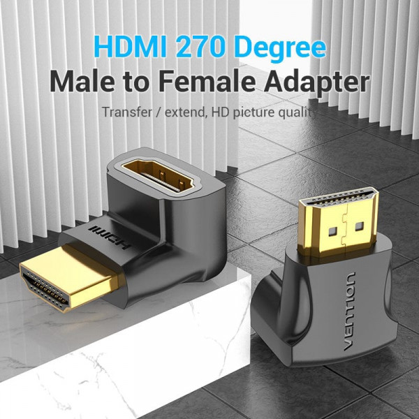 Фото - Перехідник HDMI Vention HDMI F HDMI M (AINB0)