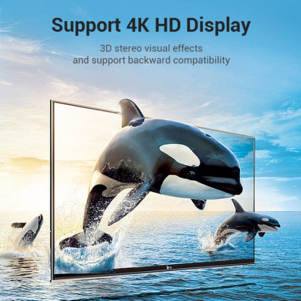 Фото - Перехідник HDMI Vention HDMI F HDMI M (AINB0)