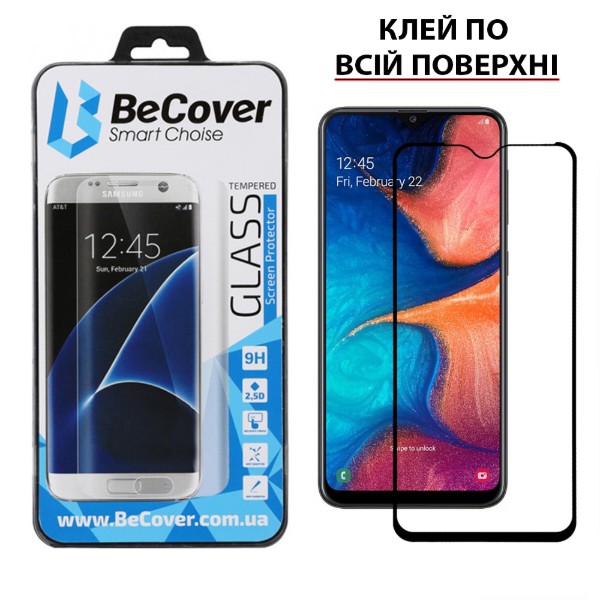 Фото - Защитное стекло для смартфона BeCover Samsung Galaxy A20 SM-A205 Black (703678)