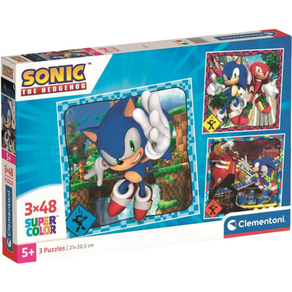 Фото - Пазли (5-7 років) Clementoni Sonic 3 шт. по 48 ел. (25320) Фото - Пазли (5-7 років) Clementoni Sonic 3 шт. по 48 ел. (25320)