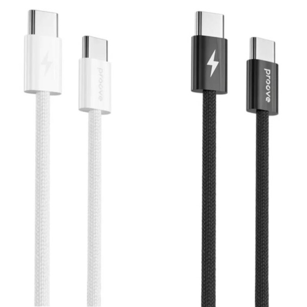 Фото - Кабель Proove Energy Stream Type-C to Type-C 60W 1m Black (CCES60002201)