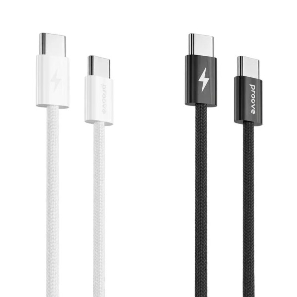 Фото - Кабель Proove Energy Stream Type-C to Type-C 60W 1m White (CCES60002202)