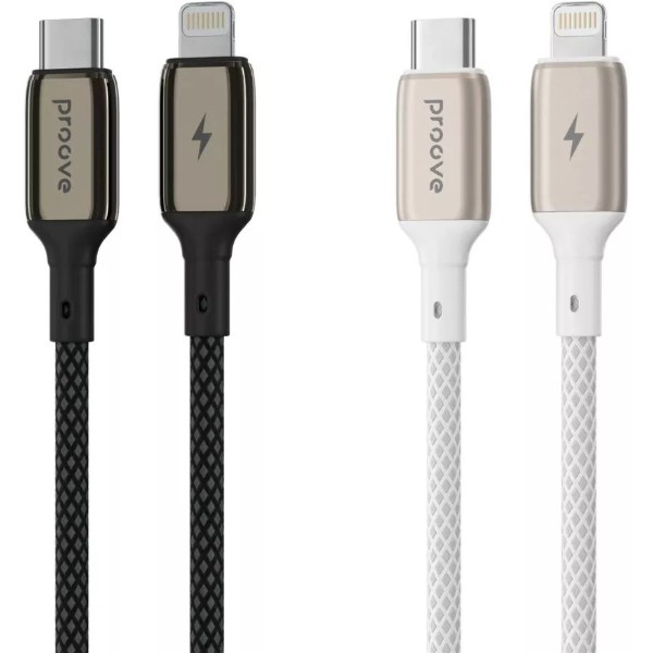 Фото - Кабель Proove Dense Metal Type-C to Lightning 27W 1m Black (CCDM27002101)