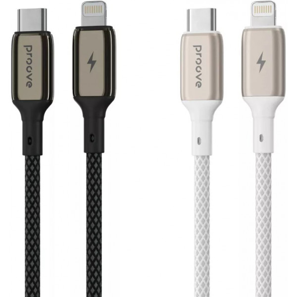 Фото - Кабель синхронизації даних Proove Dense Metal Type-C to Lightning 27W 1m White (CCDM27002102)