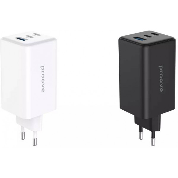 Фото - Мережевий зарядний пристрій Proove Pocket GaN 100W (2Type-C + USB) White (WCPG10012202)