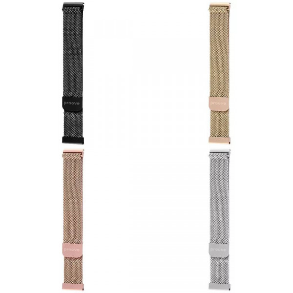 Фото - Ремінець для смарт-годинника Proove Metal Loop 20 mm silver (WBMLUW20MM29)