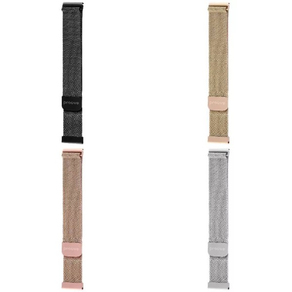 Фото - Ремінець для смарт-годинника Proove Metal Loop 20 mm black (WBMLUW20MM02)
