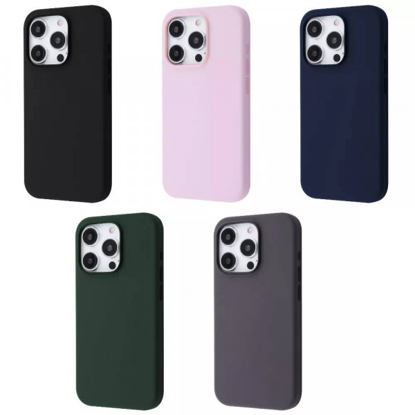 Фото - Чохол для смартфону  Silicone Case with Magnetic Ring iPhone 15 Pro storm Blue (PCSMIP15P018)