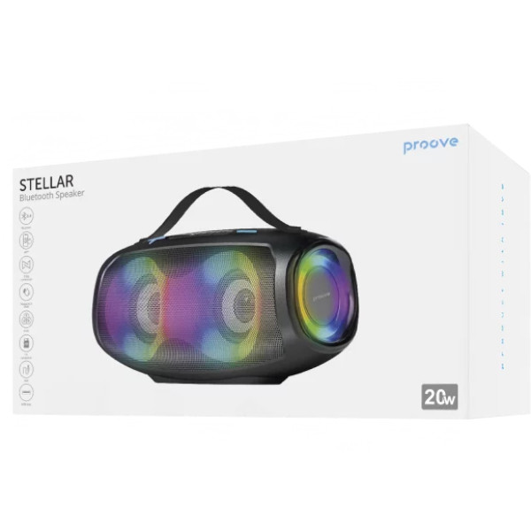 Фото - Портативна акустика Proove Stellar 20W (APP) black (PDSL20001AP01)