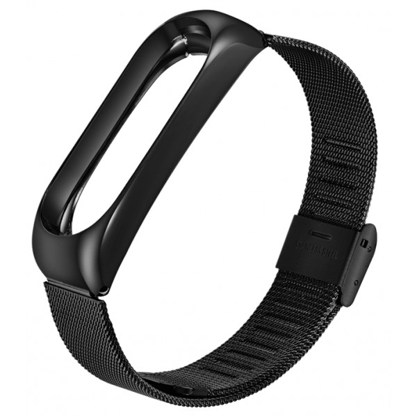 Фото - Ремешок для фитнес-браслета BeCover Metal for Xiaomi Mi Smart Band 5 Black (705146)
