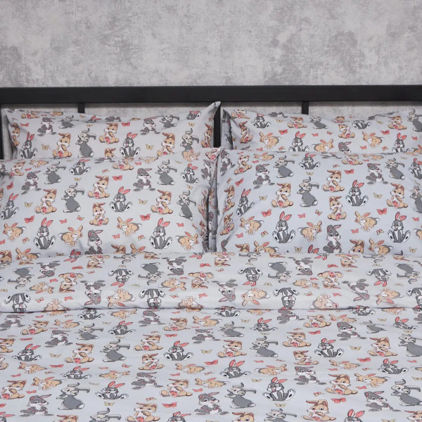 Фото - Комплект постільної білизни дитячий Moon&Star 110х140 нав. 2х40х60 Bunny Dreams Бязь Gold Люкс (MS-830000225)