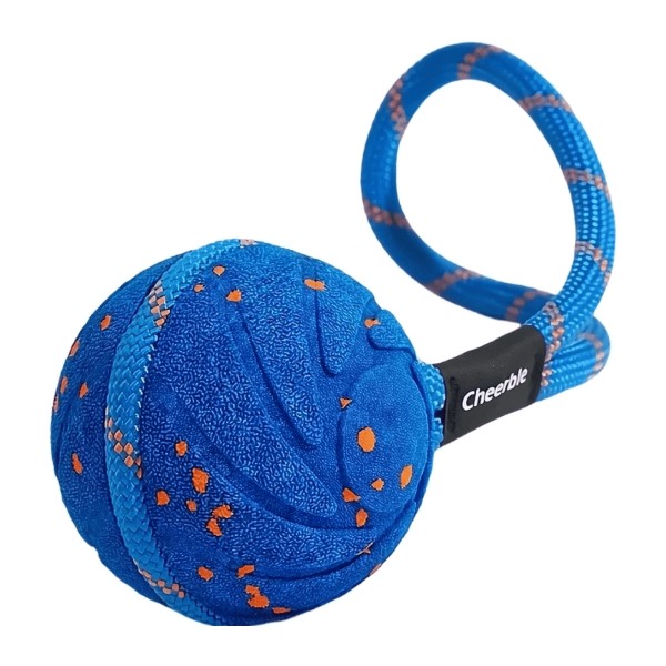 Фото - Интерактивная игрушка для собак Cheerble Wicked Ball Aіir Rope Royal Blue (CWQ03B) Фото - Интерактивная игрушка для собак Cheerble Wicked Ball Aіir Rope Royal Blue (CWQ03B)