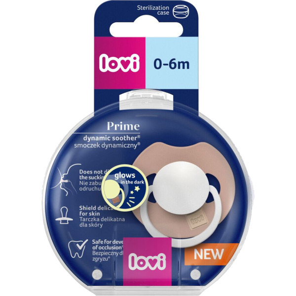 Фото - Ортодонтична пустушка Lovi Prime 0-6 міс. Blush Glow (34/436)
