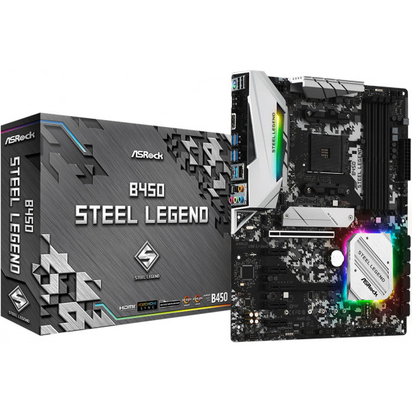 Фото - Материнская плата ASRock B450 STEEL LEGEND