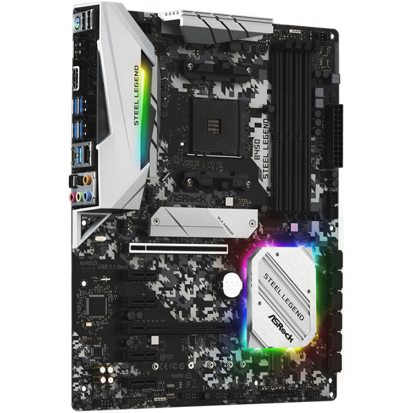 Фото - Материнская плата ASRock B450 STEEL LEGEND