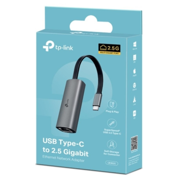 Фото - Перехідник USB-C - Ethernet TP-Link UE302C