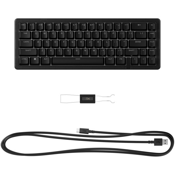 Фото - Клавиатура проводная игровая HyperX Origins 2 65 HX Red USB Black (B4QS3AA)