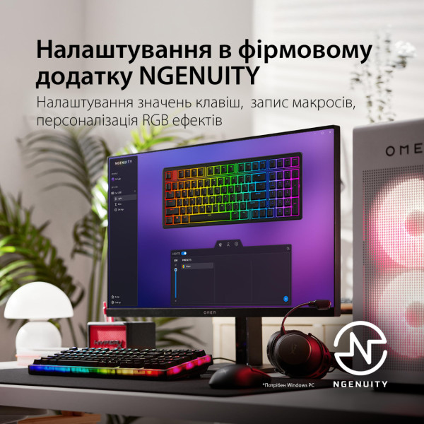 Фото - Клавиатура проводная игровая HyperX Origins 2 65 HX Red USB Black (B4QS3AA)