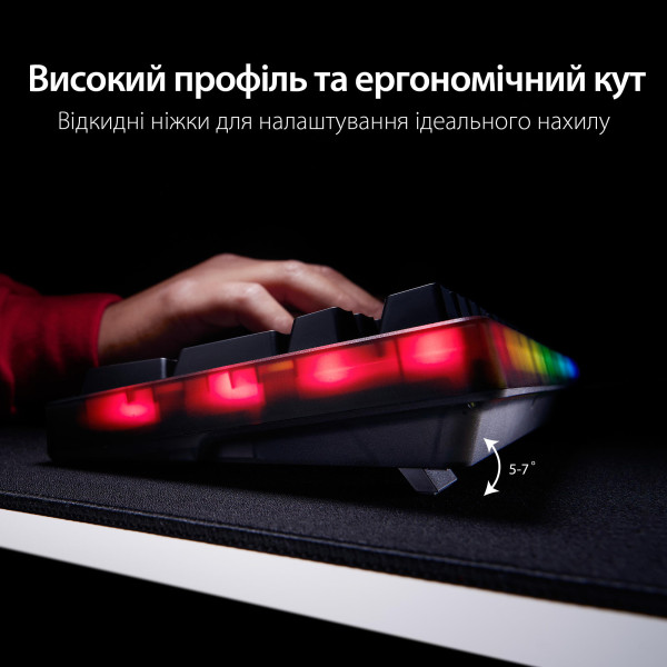 Фото - Клавиатура проводная игровая HyperX Origins 2 65 HX Red USB Black (B4QS3AA)