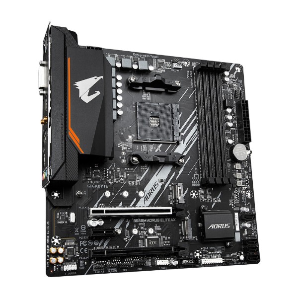 Фото - Материнская плата Gigabyte B550M AORUS ELITE AX DDR4