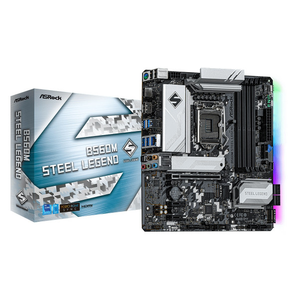 Фото - Материнська плата ASRock B560M Steel Legend