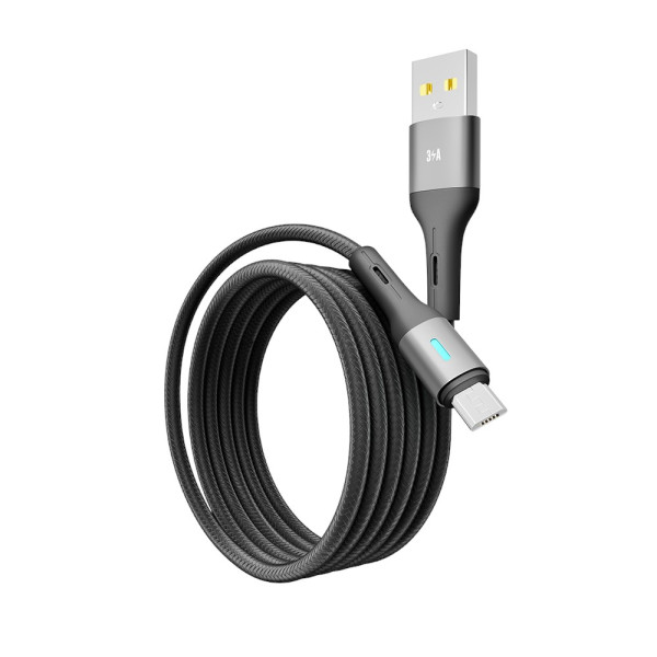 Фото - Кабель YOKI EXTRA Micro 3A 2m Black (YK-EX11)