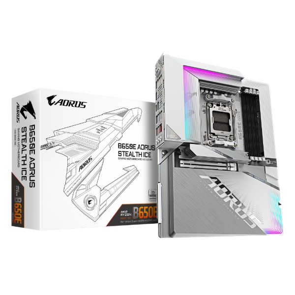 Фото - Материнська плата Gigabyte B650E AORUS STEALTH ICE