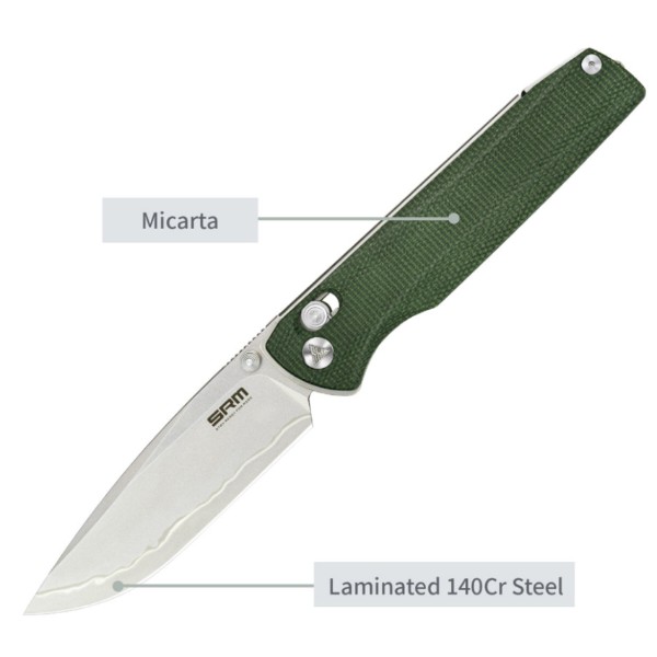 Фото - Нож туристический SRM Terrier 258L-MG2 Green