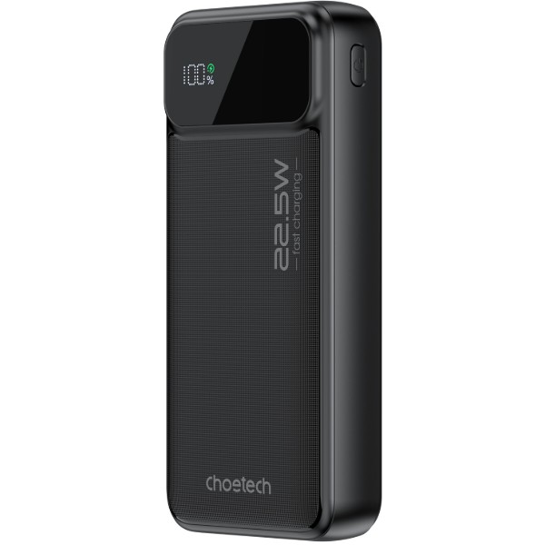 Фото - Батарея мобильная Choetech B729 20000mAh PD 22.5W Black (B729-BK)