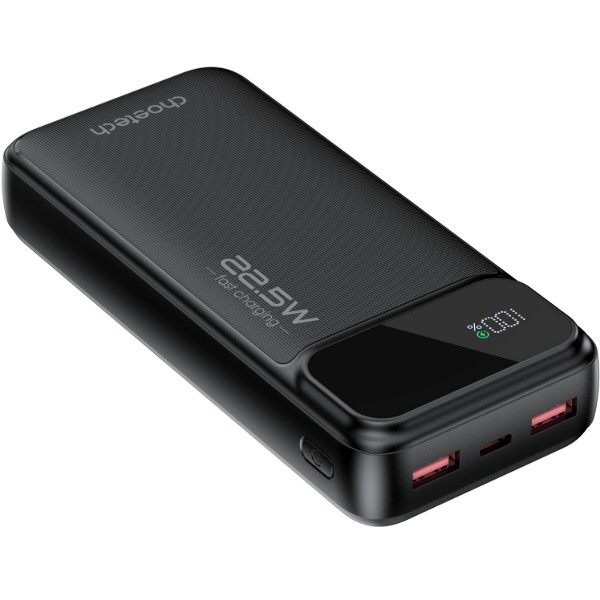 Фото - Батарея мобильная Choetech B729 20000mAh PD 22.5W Black (B729-BK)