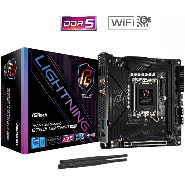 Фото - Материнська плата ASRock B760I LIGHTNING WIFI DDR5