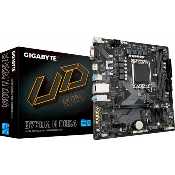 Фото - Материнська плата Gigabyte B760M H DDR4