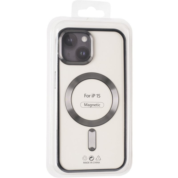 Фото - Чехол для смартфона Gelius Chrome Frame Case MagSafe for iPhone 15 Black (94702)